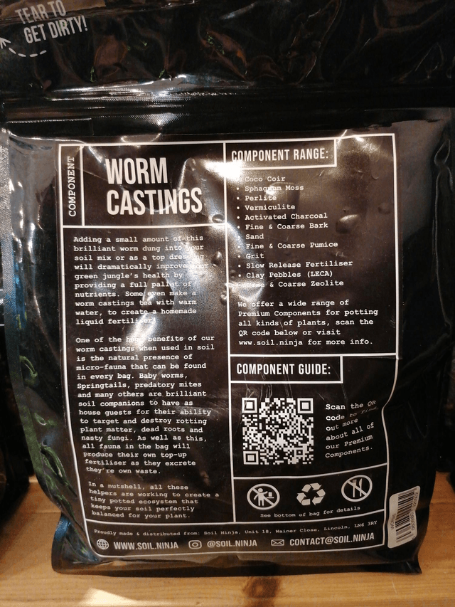 Soil Ninja, worm castings 2.5l